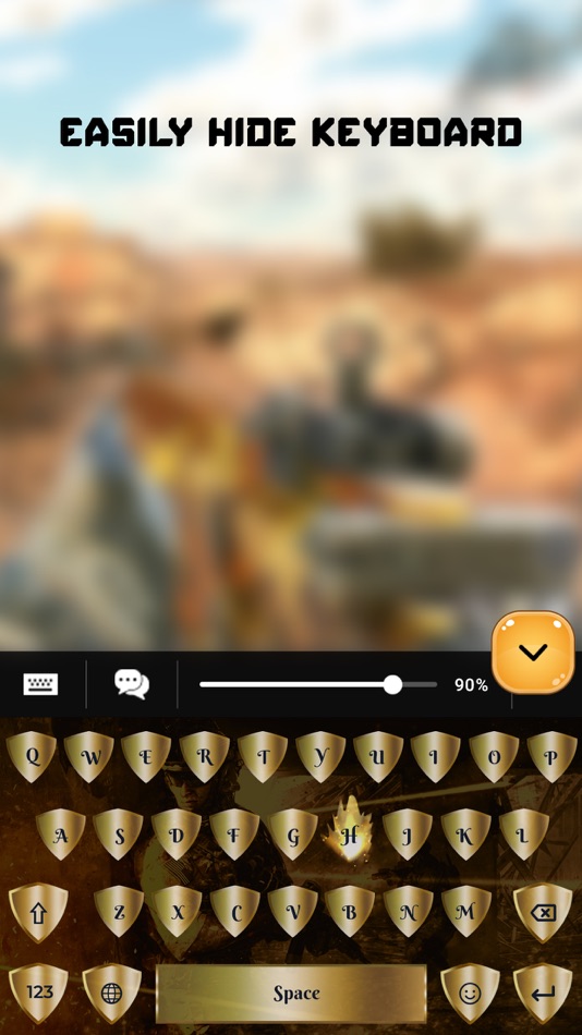 #5. Shooting Games Keyboard (iOS) By: Patel Darshan