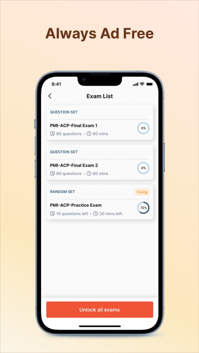 PSD Exam Simulator Screenshot