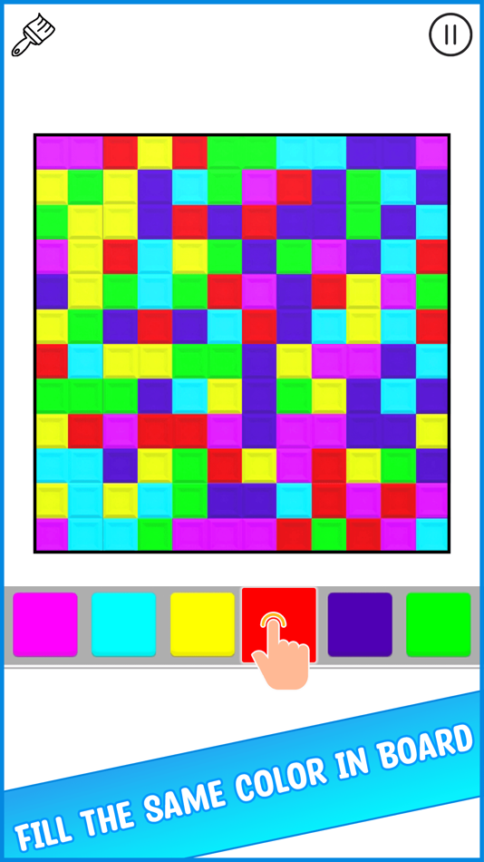 #2. Floodfill Tiles Color Puzzle (iOS) By: Margala Games LTD