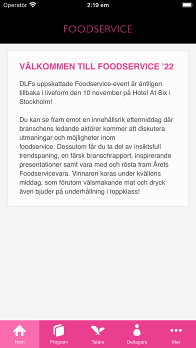 Foodservice Screenshot