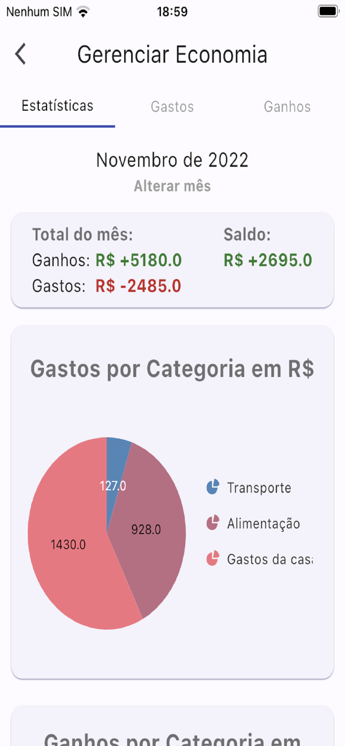 Controle de Gastos e Economia