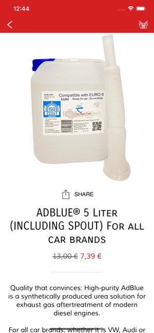 ADBLUE® 5 Liter (INCLUDING SPOUT) For all car brands – Your Multi Gel  Remover®