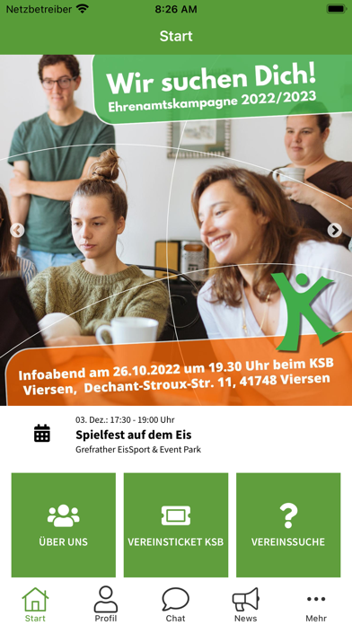 KreisSportBund Viersen e.V. Screenshot