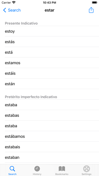Los Verbos - Spanish Verbs Screenshot