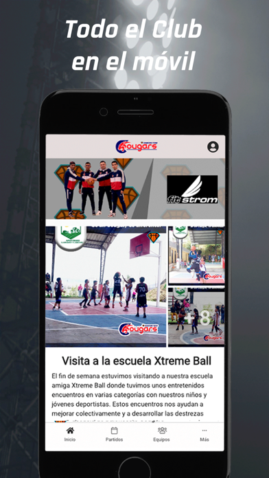 Escuela de baloncesto Cougars app screenshot