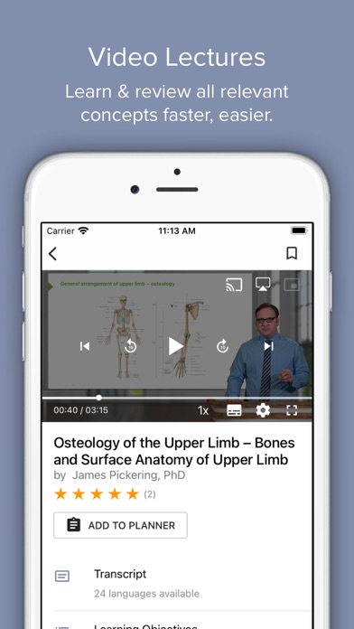 LMU-PA Harrogate Lecturio Screenshot