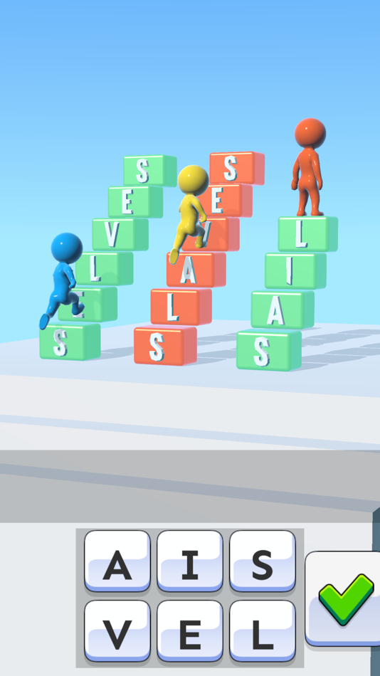#1. Wordy Steps (iOS) 由: Stanislas Mettra