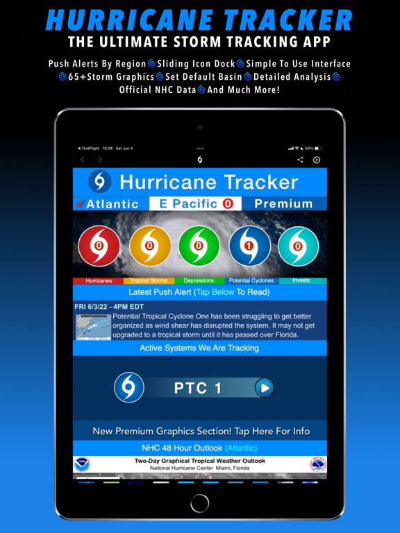 Hurricane Tracker For iPad Screenshots