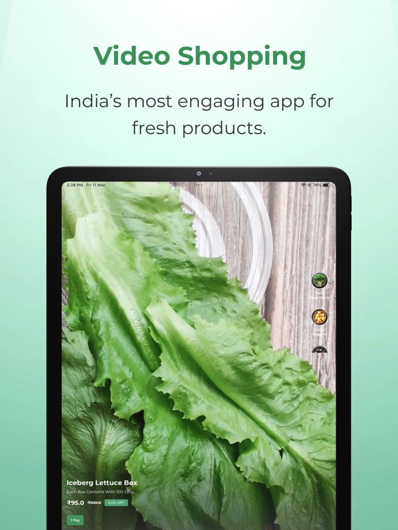 Atomaday Video Shopping iPad screenshot 1 - Shopping app