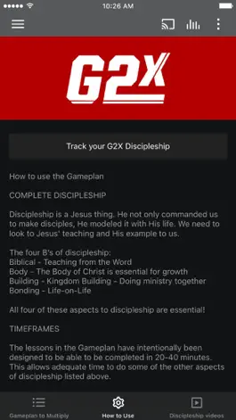 Game screenshot G2X | Athlete Discipleship apk
