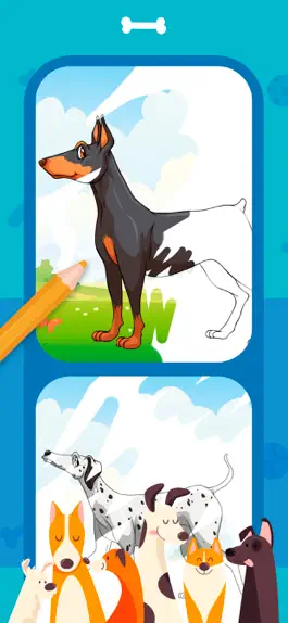 Game screenshot Dogs Coloring Book Collection mod apk