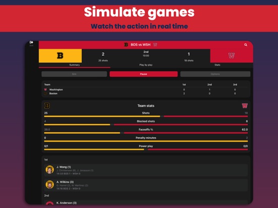 Hockey Legacy Manager 23 iPad screenshot 2 - Games app