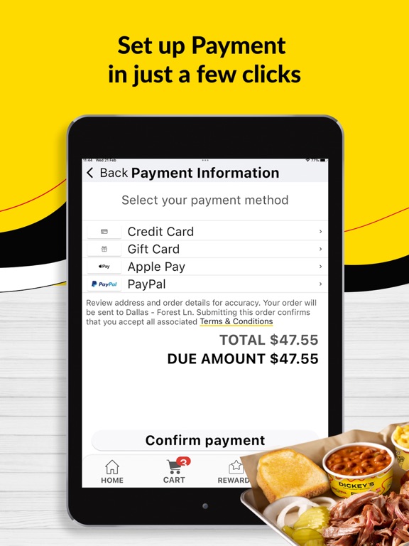 Dickey's Barbecue Pit iPad screenshot 4 - Food & Drink app