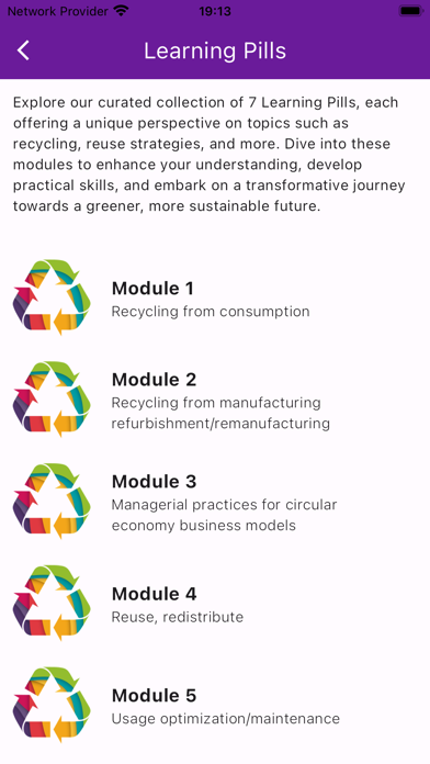 Circular Economy Awareness App Screenshot