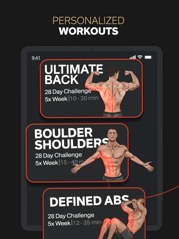 Screenshot #6 pour Muscle Man Home & Gym Workout