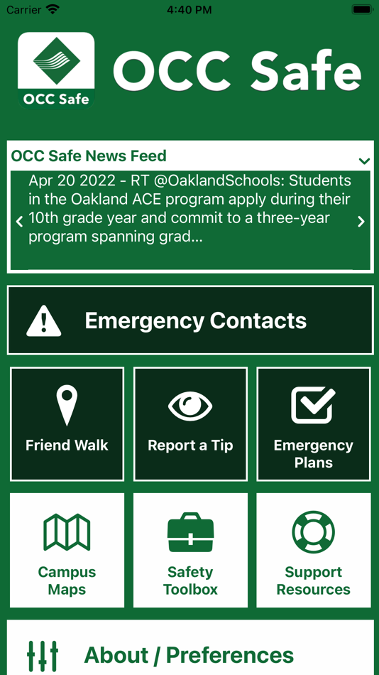 #1. OCC Safe (iOS) Bởi: Oakland Community College