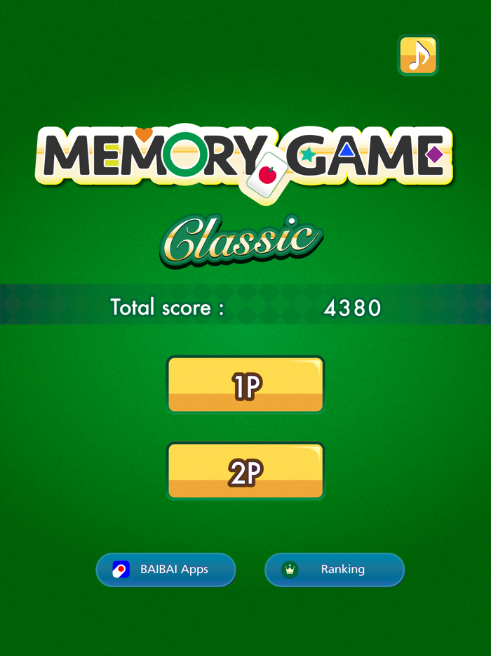 Memory Game Classic Fun games