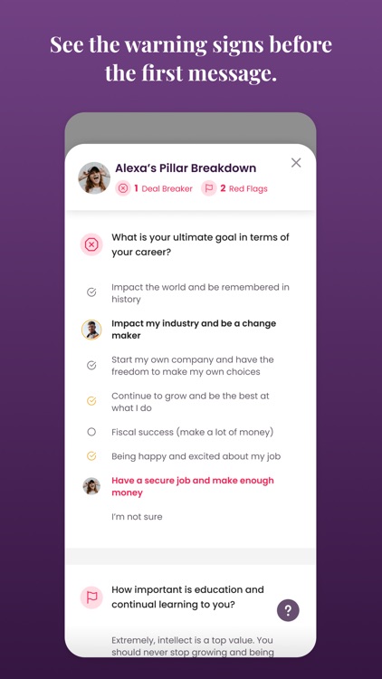 Weaver: Dating & Values