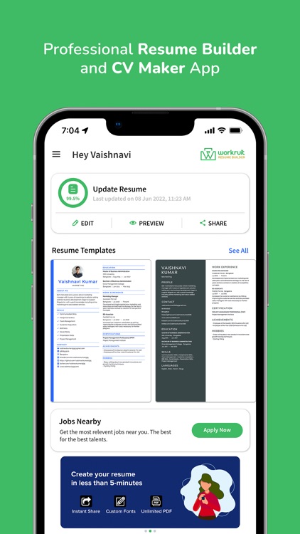 Online AI Resume CV Builder
