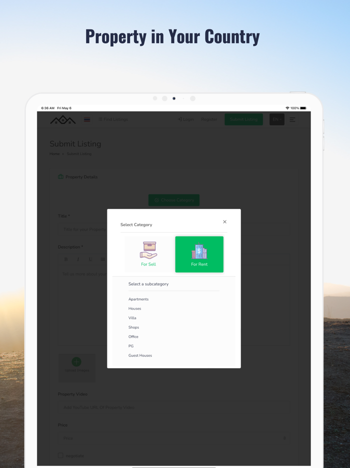 Real Estate Rent and Sell Home