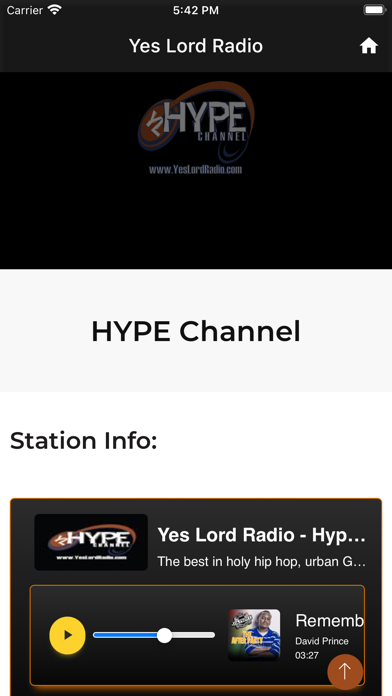 Yes Lord Radio Screenshot
