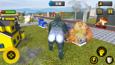Angry Gorilla City Attack Game Screenshot