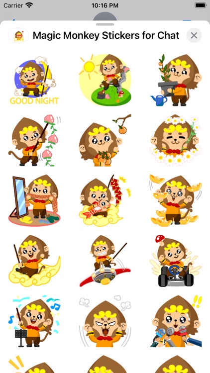 Magic Monkey Stickers for Chat screenshot-3