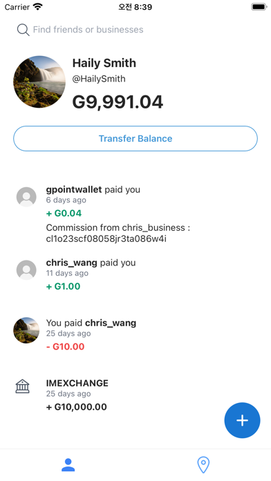 GPoint Wallet Screenshot