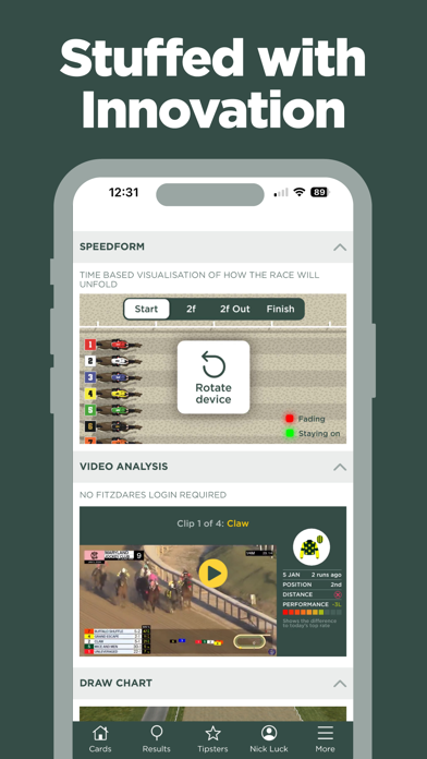 The Racing App Screenshot