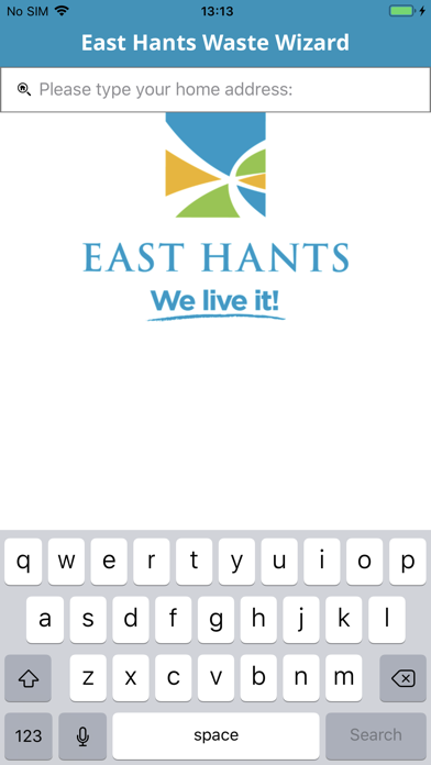East Hants Waste Wizard Screenshot