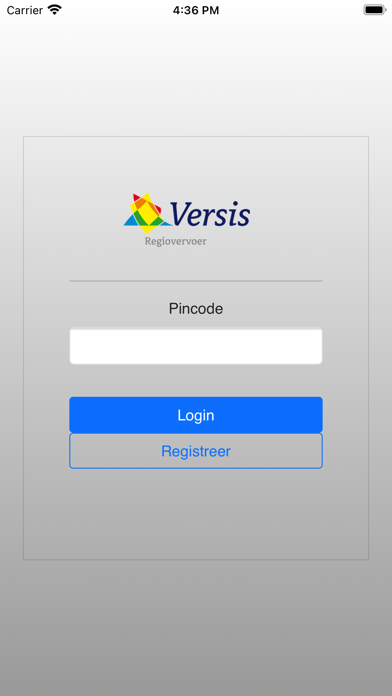 Regiovervoer Versis Screenshot