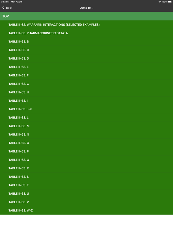 Poisoning and Drug Overdose 8E iPad screenshot 5 - Medical app