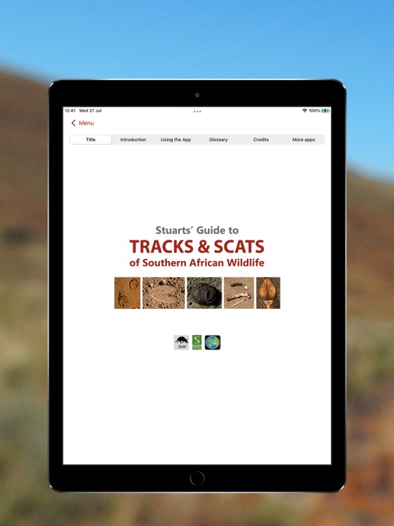Screenshot #1 for Stuarts' Tracks & Scats SA