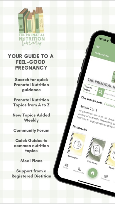 The Prenatal Nutrition Library Screenshot
