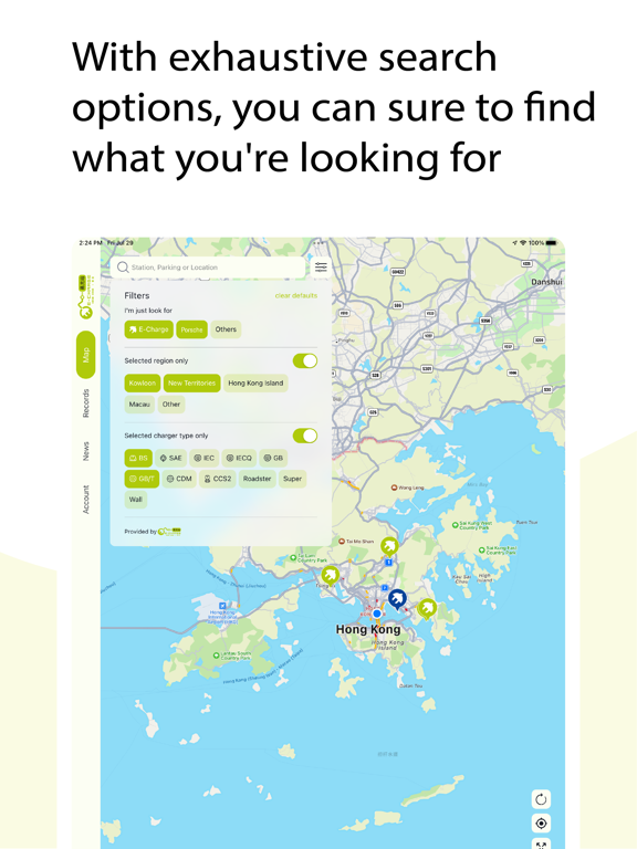 E-Charge HK iPad screenshot 6 - Navigation app