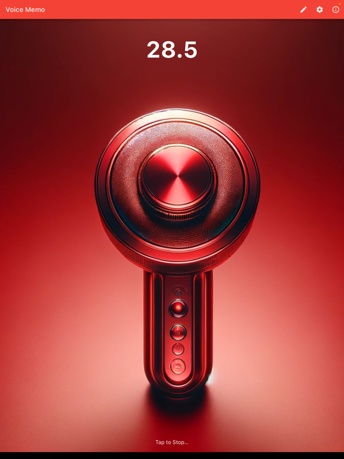 One Tap Voice Memo AI