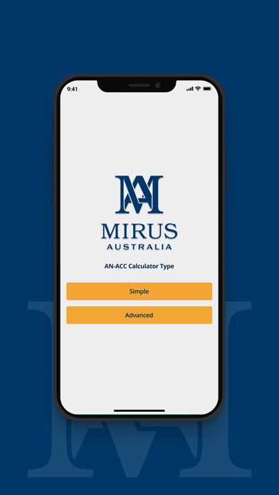 Mirus AN-ACC Calculator Screenshot