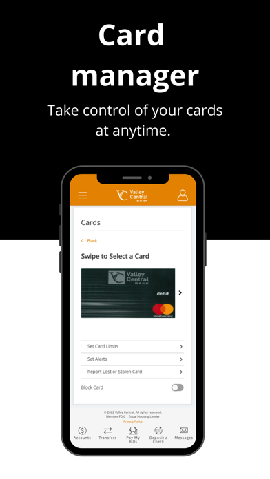 Valley Central Bank Screenshot