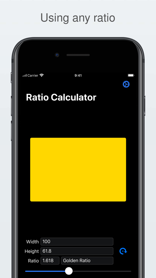 #2. Golden Ratio Calculator++ (iOS) 由: Runar Ovesen Hjerpbakk