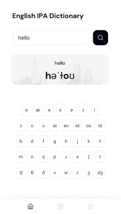 English IPA Dictionary Screenshot