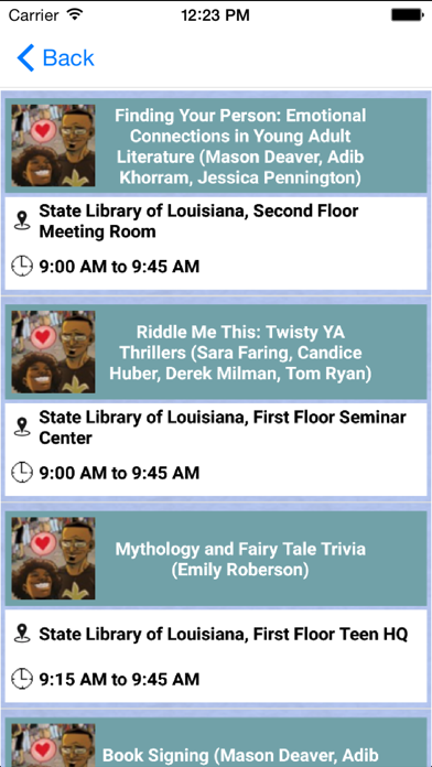 The Louisiana Book Festival Screenshot