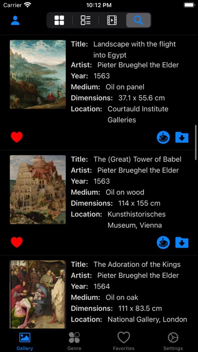 Artlist - Bruegel Collection Screenshot