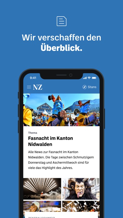 Nidwaldner Zeitung News Screenshot