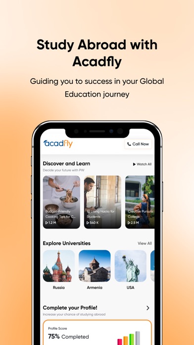 Acadfly: Study Abroad Screenshot