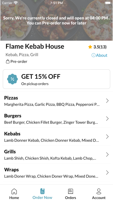 Flame Kebab House Screenshot