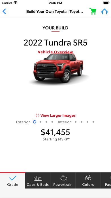 Toyota Tundra Screenshot