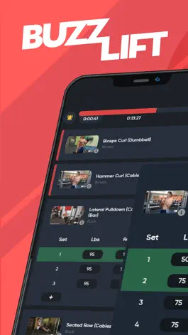 Game screenshot BuzzLift: Workout Tracker Log mod apk