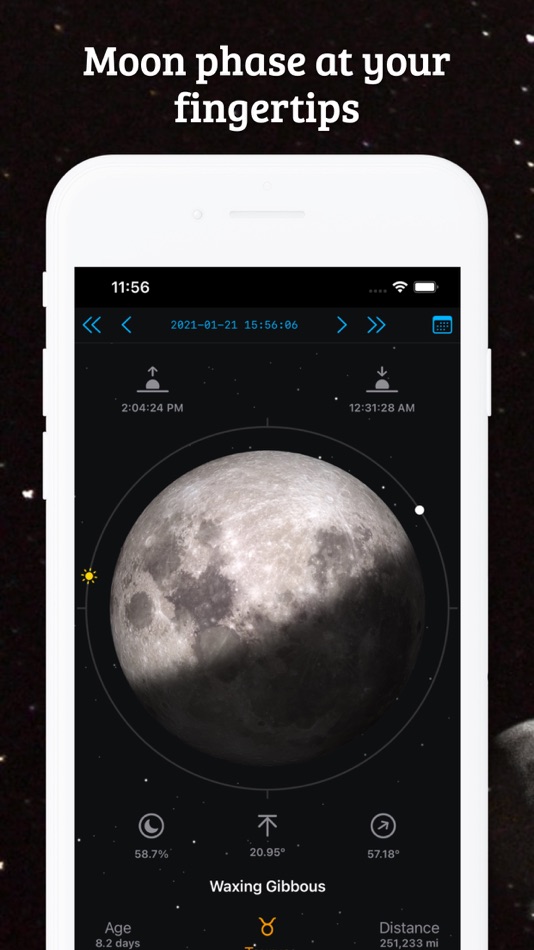 #1. Moon Phase Calendar LunarSight (macOS) بواسطة: Applorium Ltd