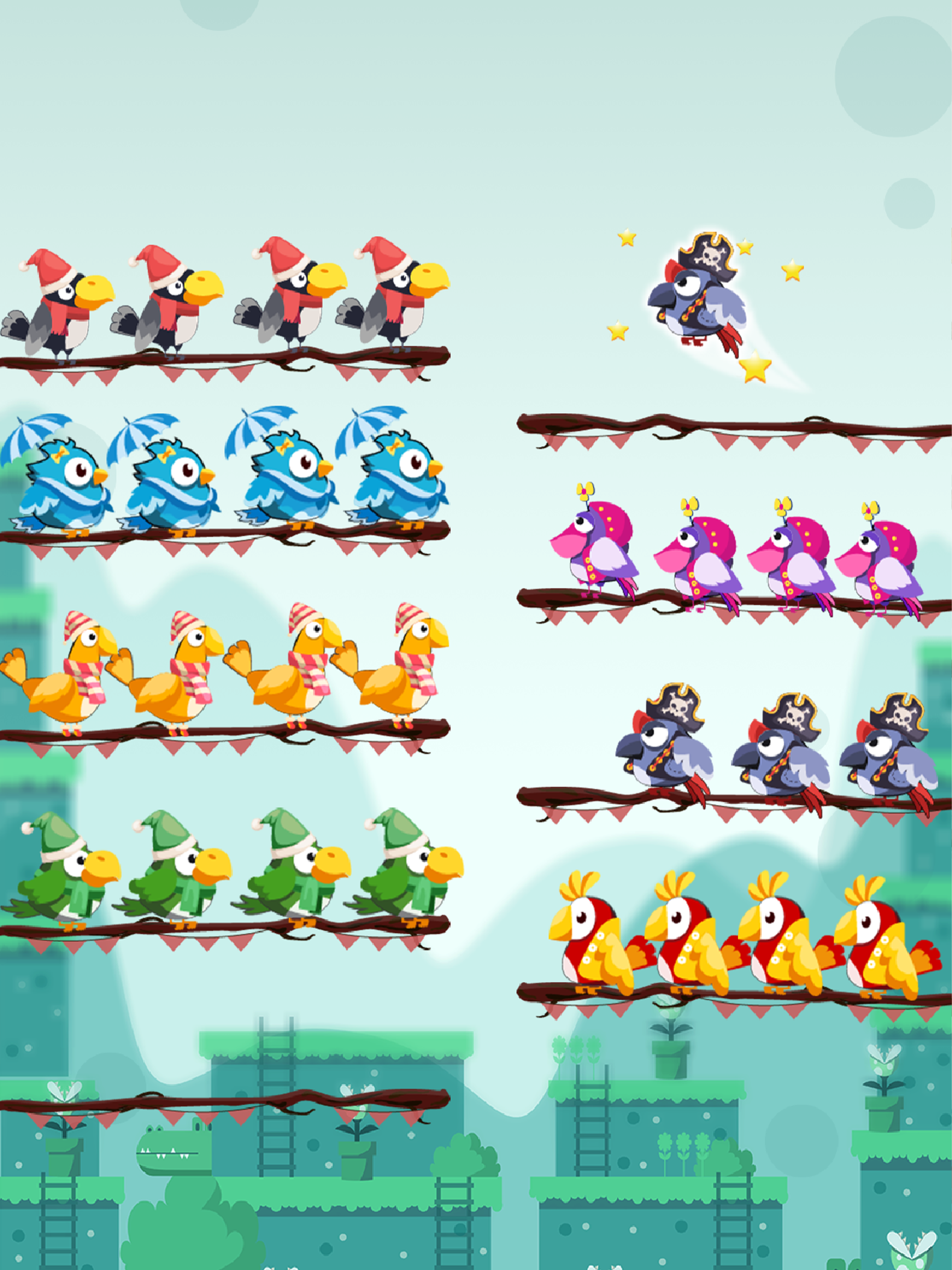 Bird Sort By Color Puzzle screenshot 11