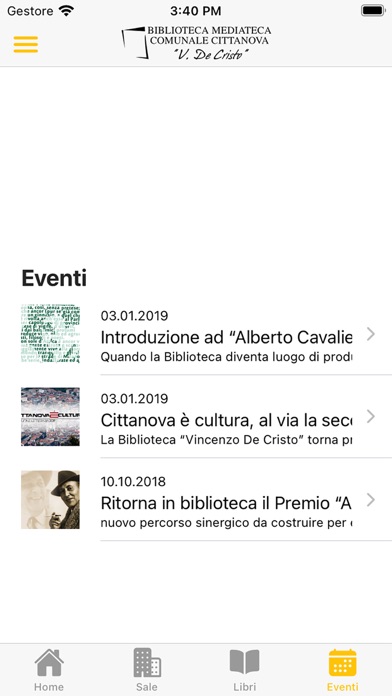 Biblioteca Comune di Cittanova Screenshot